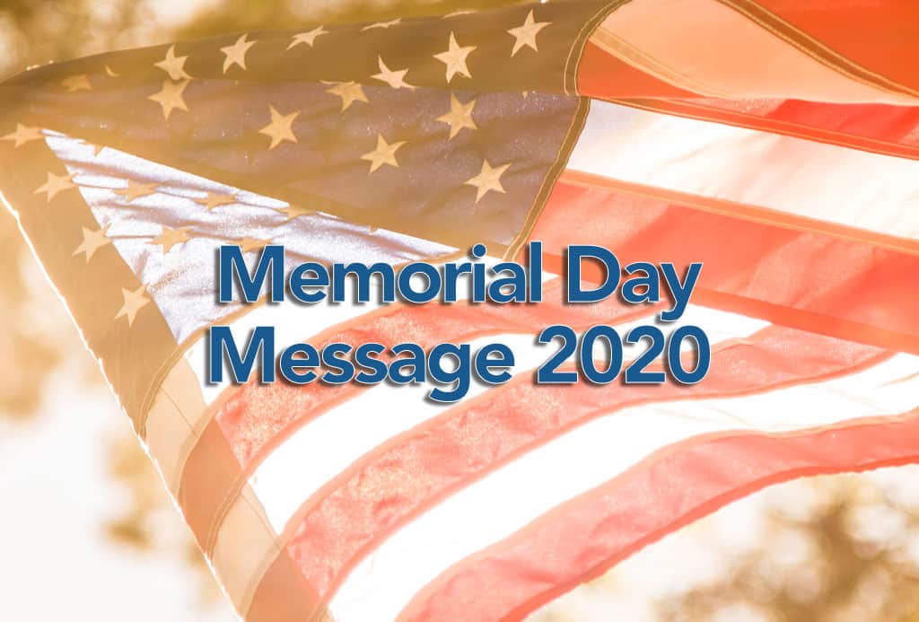 Memorial Day Message 2020